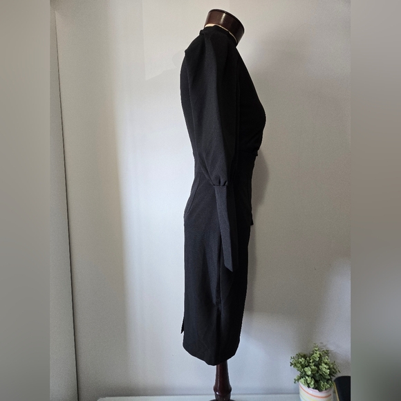 Jennifer By Design Club Blackfiyyed Choker Dress. Size Small - Picture 6 of 13